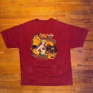 Vintage Harley Davidson Kona Big Island Heat Graphic T-Shirt Motorcycle 2XL